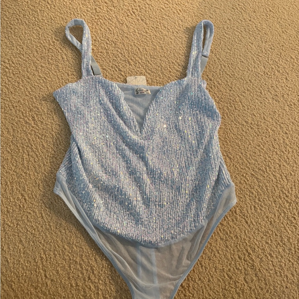 Sparkly Blue bodysuit